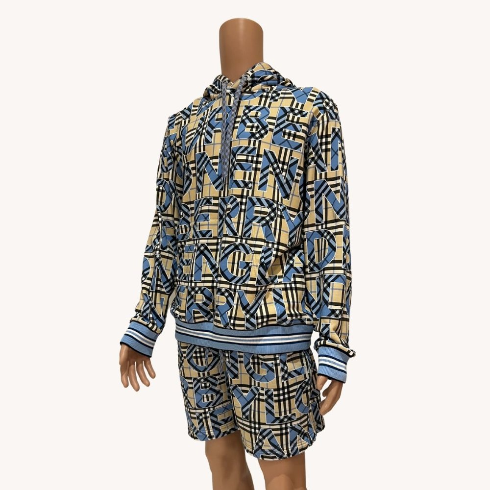 Burberry Vintage Check Logo Print Drawstring Shorts - Picture 2 of 6